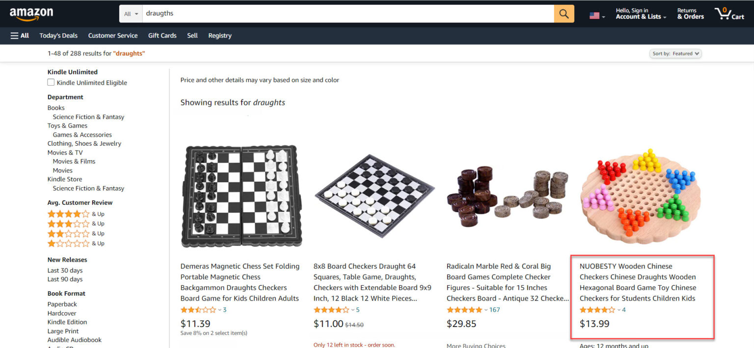 recherche de dames sur amazon